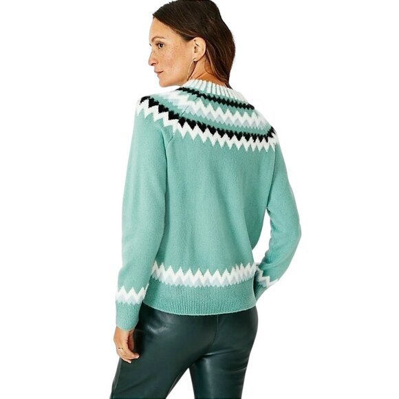 Ann Taylor Fair Isle Mock Neck Sweater - Picture 8 of 8